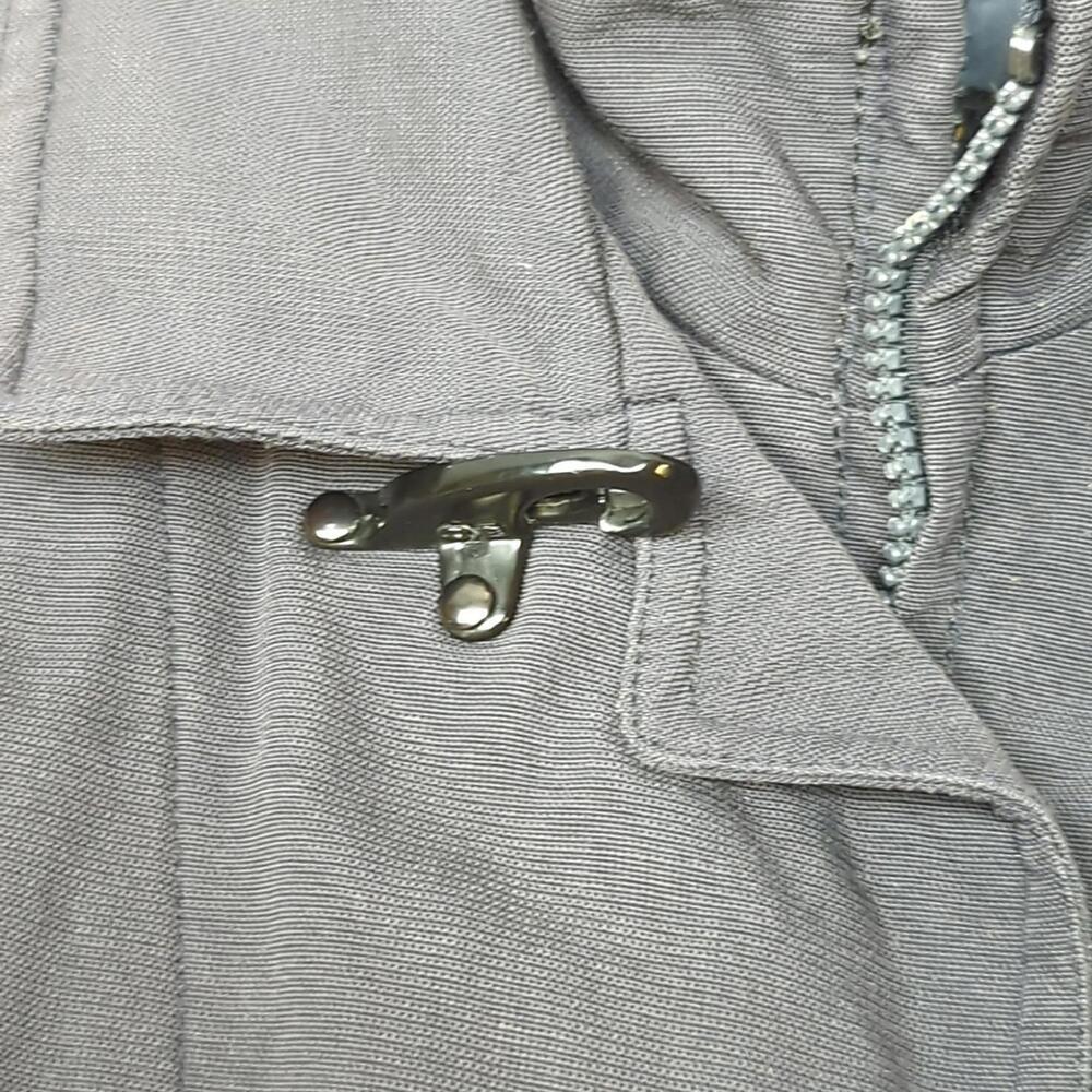 Fay Heavy Canvas Chore Coat Gray XL Snap in Liner  Fire Hook/ Lobster Claw - Picture 8 of 9